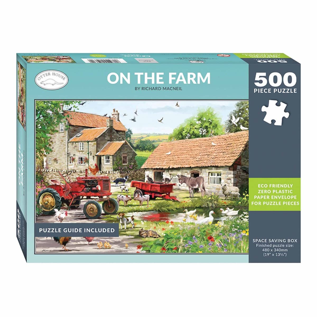 On the Farm (75369) - 500pc Jigsaw Puzzle by Otter House