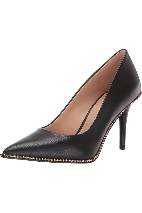 Amazon.com | COACH Jackie Pump Black Leather 5 B (M) | Pumps