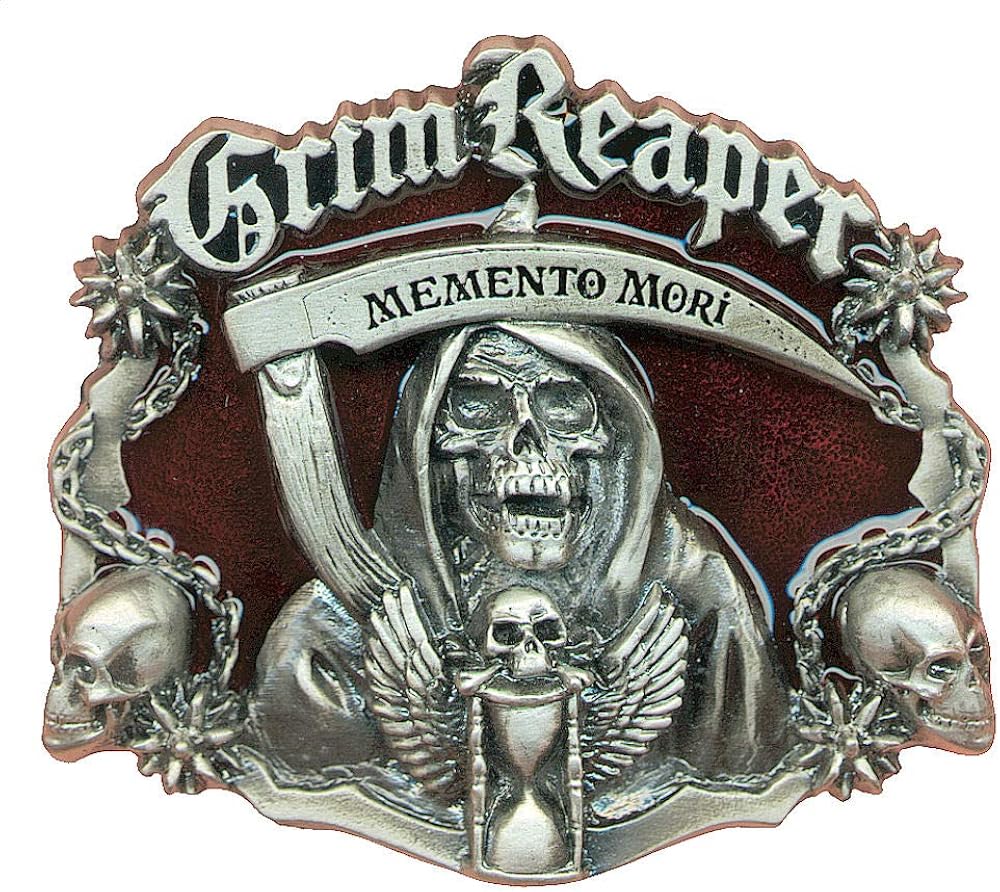 grim reaper belt buckle