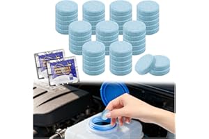 50PCS Car Windshield Washer Tablets,Anti-Clogging Windshield Washer Fluid Tablets for Quick Cleaning of Dust/Stains,Portable 