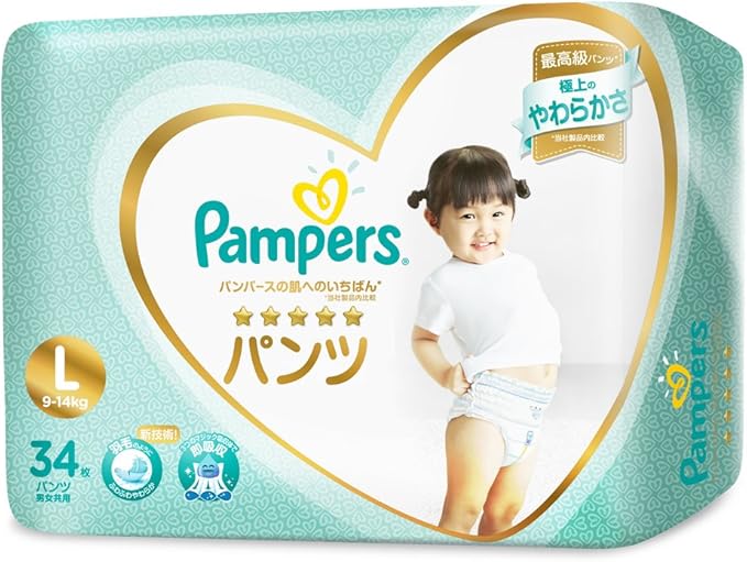 Amazon Co Jp P G パンパース肌へのいちばんパンツ L 34枚 ベビー マタニティ