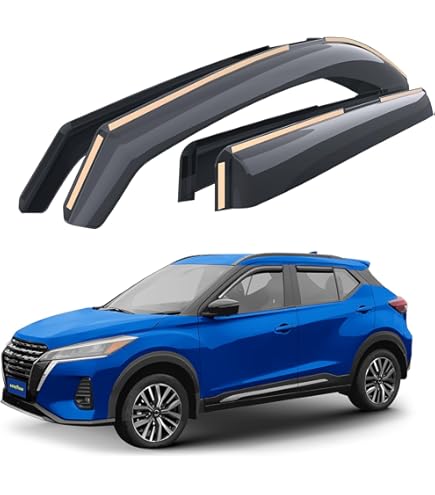 4-PCS Door Sill Protectors For Nissan Kicks (2018-2024) – Stainless Steel Scratch Guards, Black