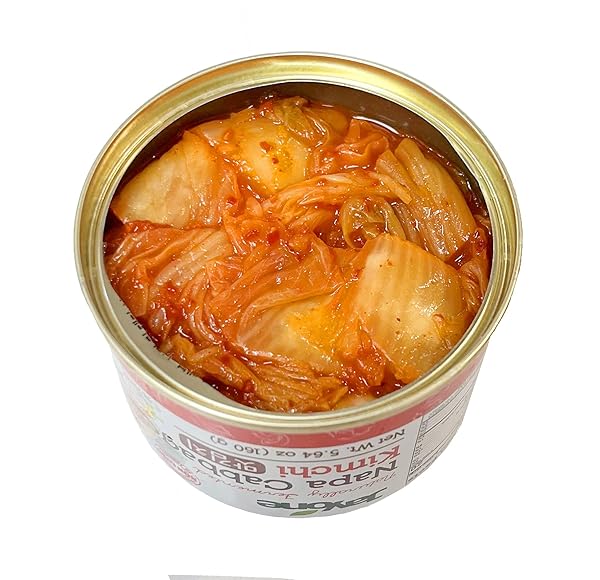 KOREAN CANNED KIMCHI, NAPA CABBAGE KIMCHI, NATURALLY FERMENTED, NON-GMO, NO PRESERVATIVES, NO ADDITIVES- (5.64OZ)