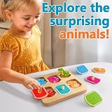 SYHLN Zoo Animal Pegged Puzzle Wooden Toy Montessori 1 2 3 Years view 2