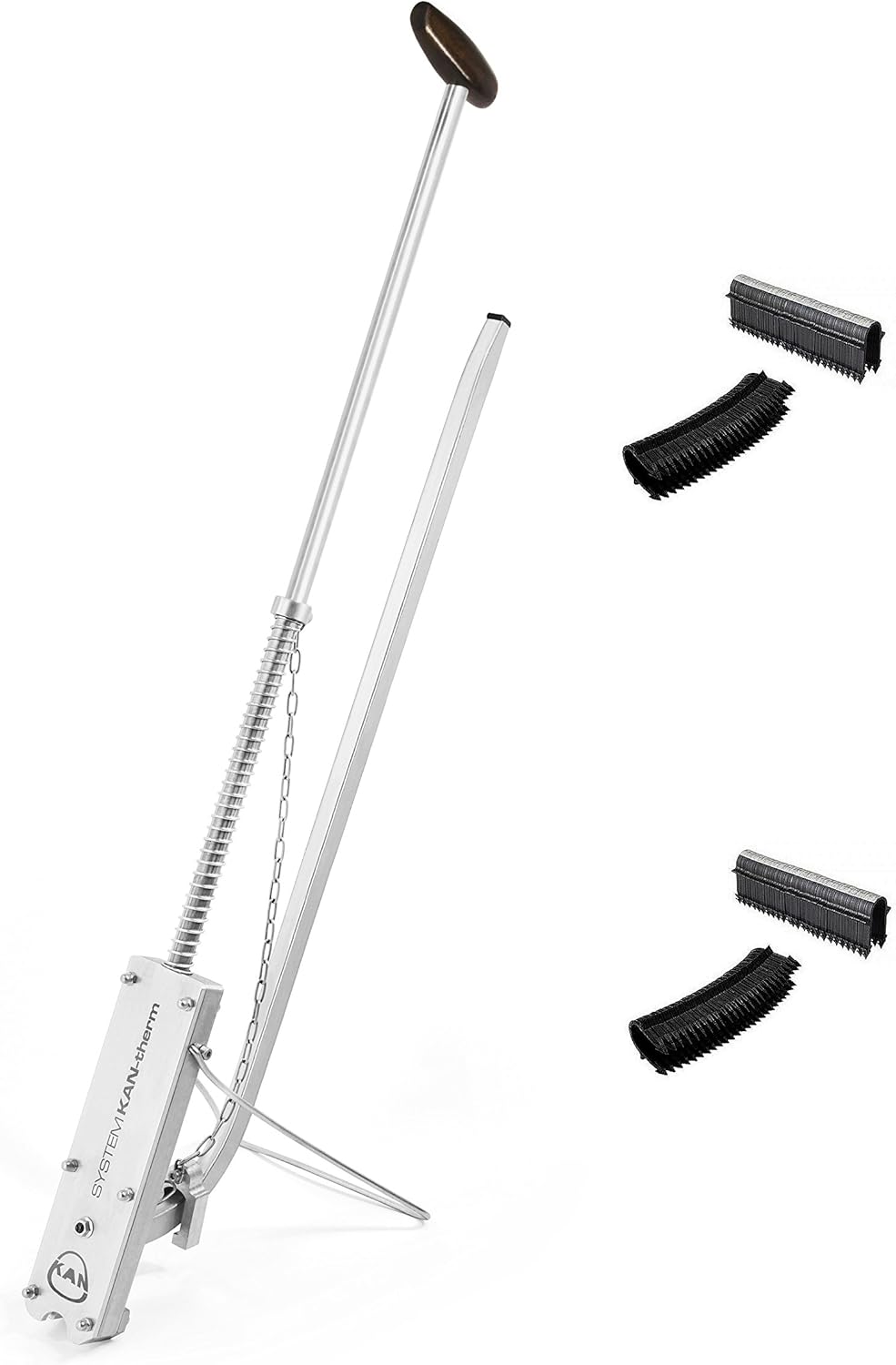 Underfloor Heating Pipe Clip Tacker Staple Gun + 1000 Staples Long 42mm