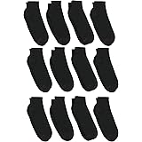 Hanes Men's FreshIQ Odor Protection With Cushioned Foot Bottom Ankle Socks, 12-Pack