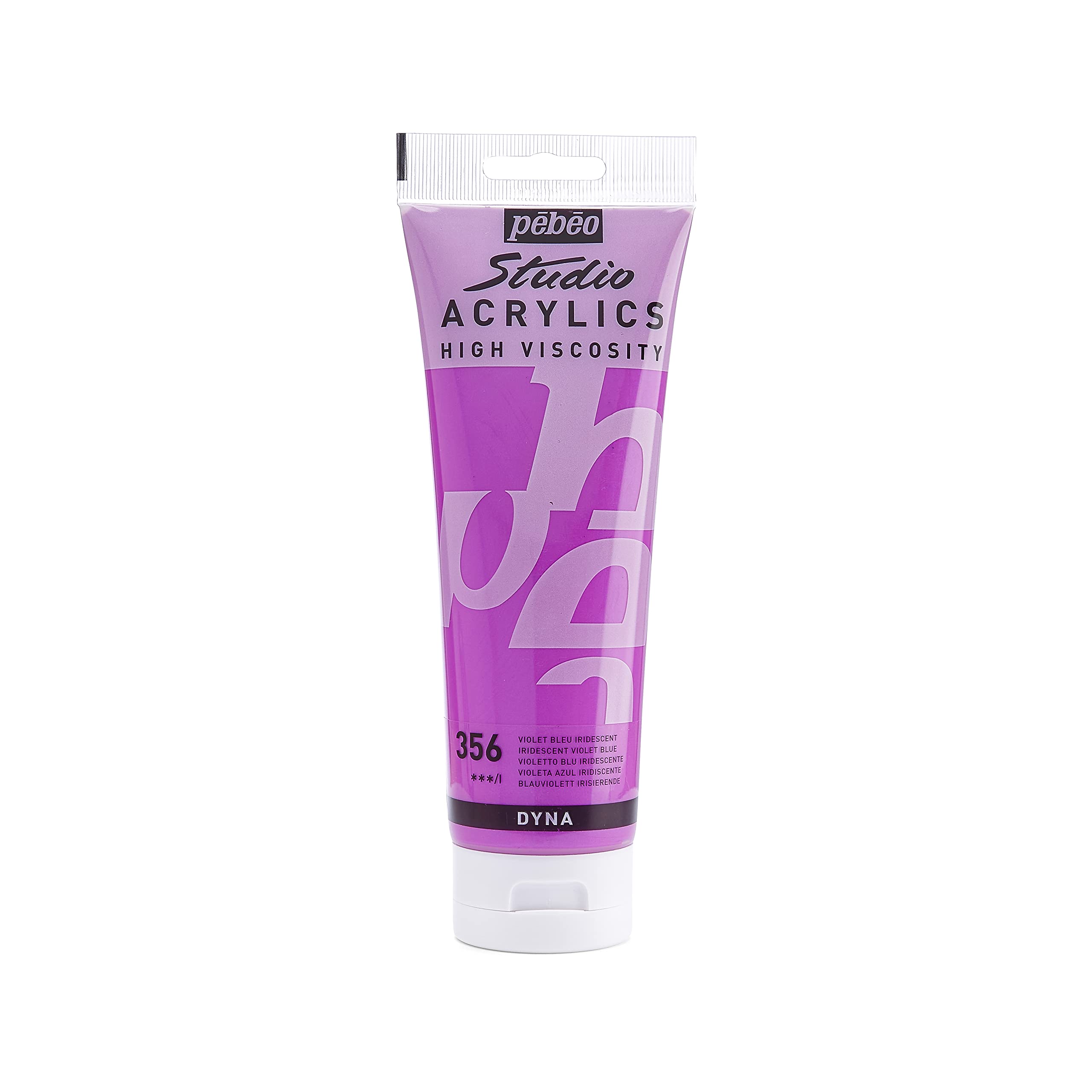 Pébéo 169356 - Studio Acrylics Fine Acrylic - Acrylic Paint - Iridescent Acrylic - Iridescent Violet-Blue, 250 ml — image 1