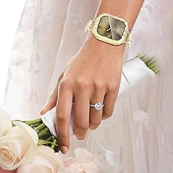 WINGLE 2-in-1 Waterproof Bling Case for Apple Watch