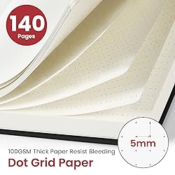 Dotted Spiral Journal Notebook for Women & Men, 140