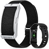 Screenless Health Fitness Tracker for Men Women Activity Watch 24/7 Heart Rate Blood Pressure Sleep HRV Monitor Step Counter Smart Bracelet No Screen Long Battery Life