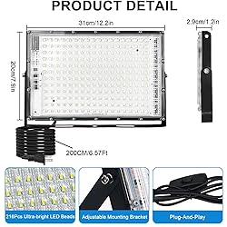 CREATESTAR LED Flood Lights Outdoor, 150W 15000LM