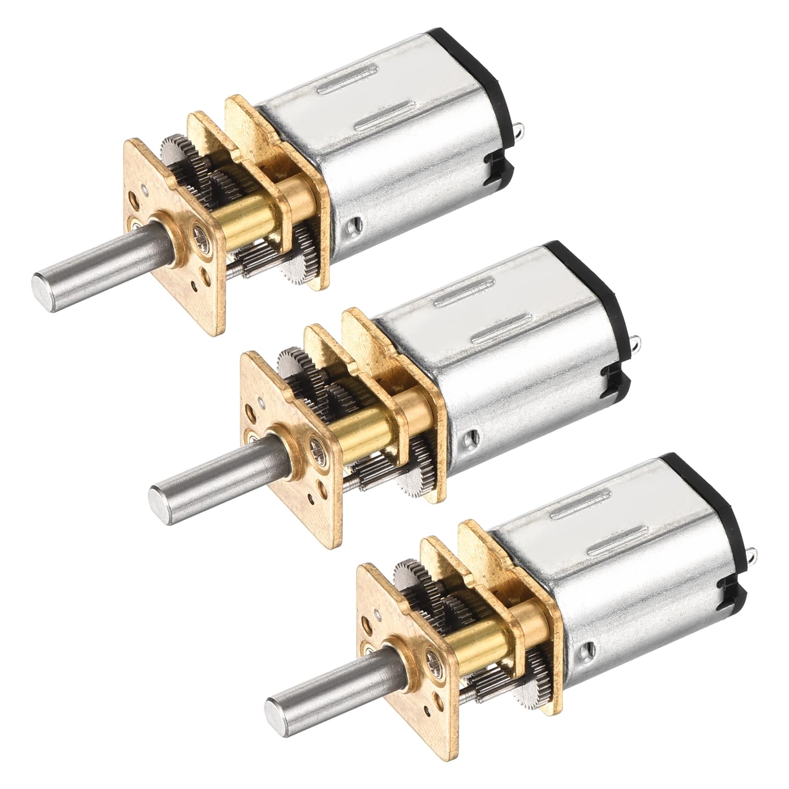 DMiotech 3pcs 6V 100RPM Rated Torque 3 Output Shaft Length 10mm Micro DC Speed Reduction Motor Mini Metal Gearbox Motor for RC Car Robot Model DIY RC Toys Engine