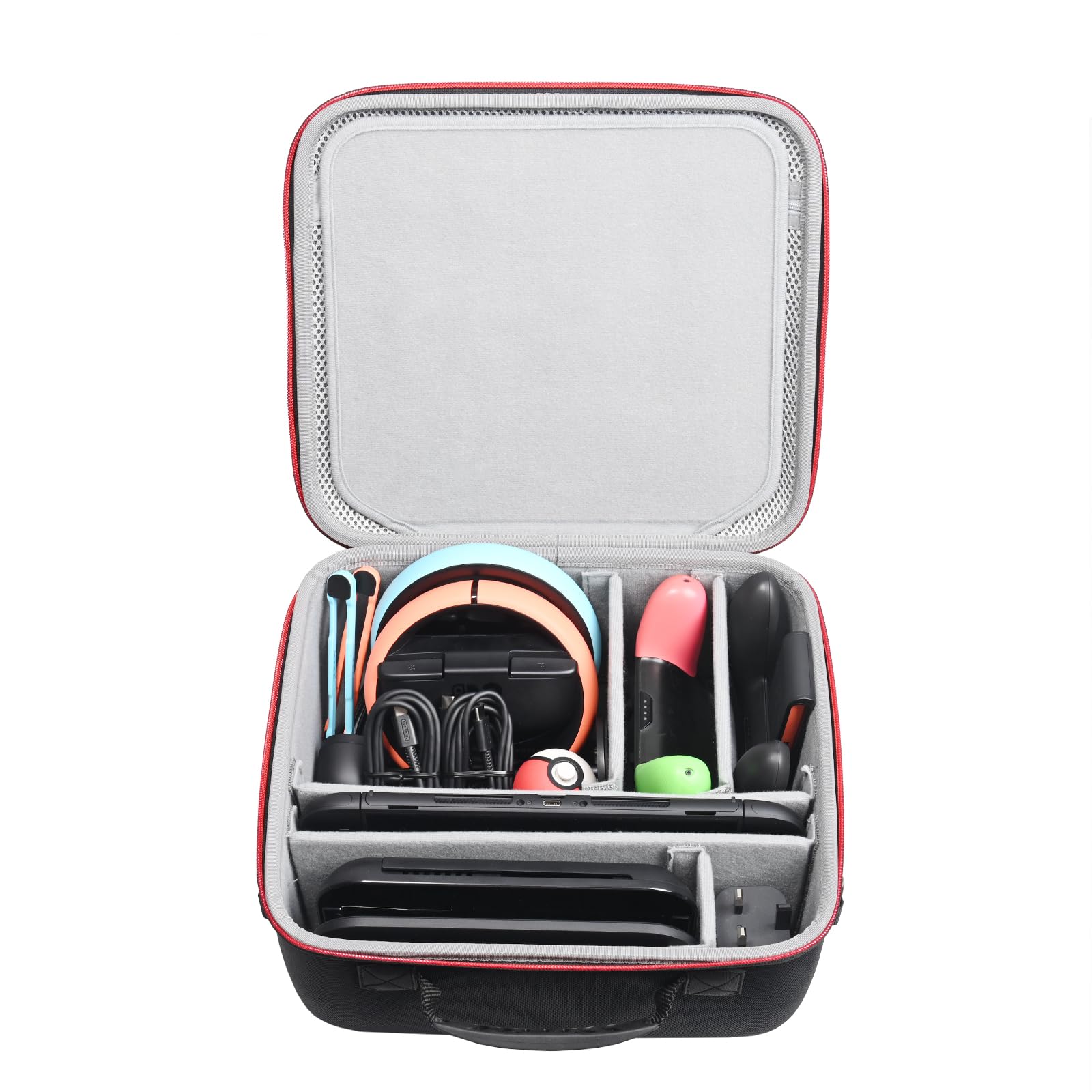 RLSOCO Carry Case for Nintendo Switch 2 ,All in One Case Travel Bag with YKK Zipper for Switch 2 Console,TV Dock,Switch 2 Pro Controller,Joy-Con 2 Charging Grip,AC Charger,Joy-Con 2 Wheel,Game Cards