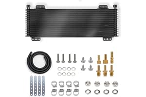 EYSENC Transmission Cooler 40,000 GVW Trans Cooler Low Pressure Drop LPD47391 with Mounting Hardware 47391 Black