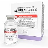 BRÜUN Peptox Peptide Facial Serum Ampoule – Hydrating Korean Skincare Serum for Face and Body, for Use with or without Derma Pen (Not Included), 1.18 fl.oz