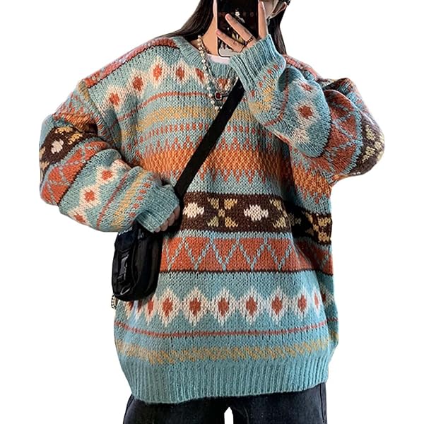 Amazon.com: Ponitrack Striped Sweater Women Knit Baggy