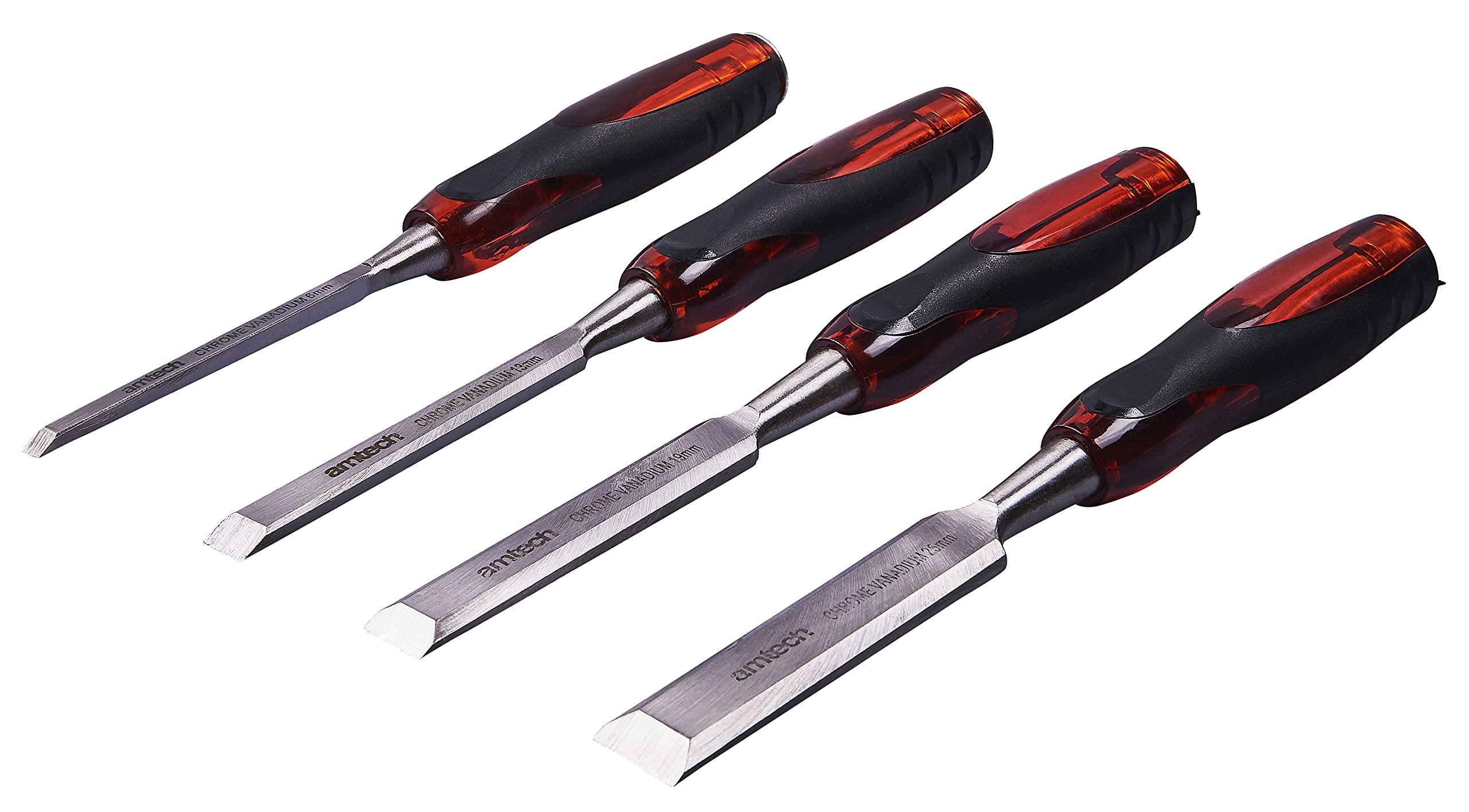 Amtech E0705 4 Piece go Thru Wood Chisel Set