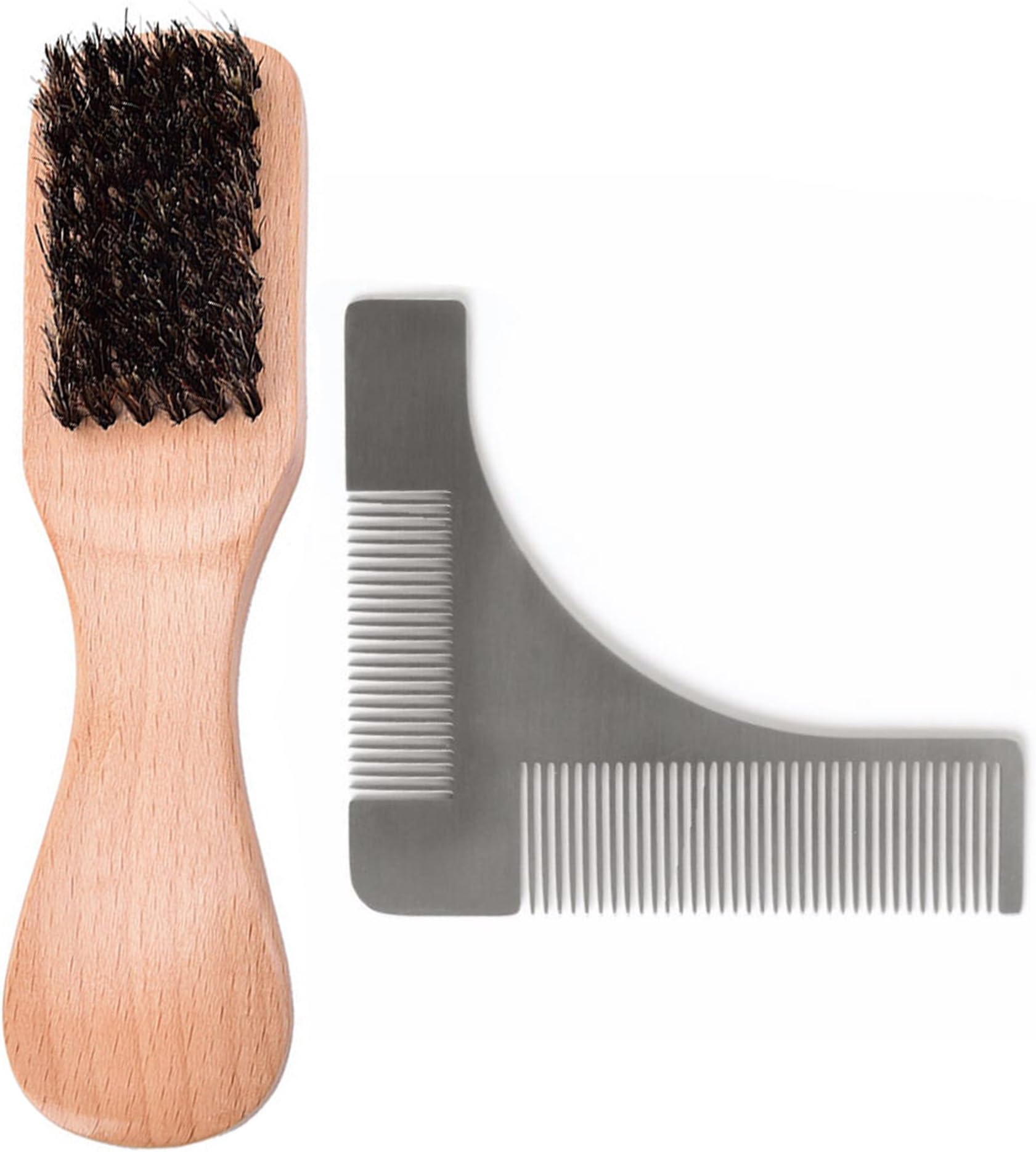 Miss Shanghai Beard Grooming Trimming Kit for Men Care -Brush+ Comb for Styling, Shaping & Growth Gift set