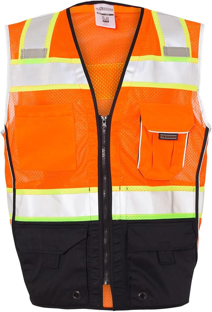 ML Kishigo 1515/1516 Black Series ANSI Class 2 Safety Vest