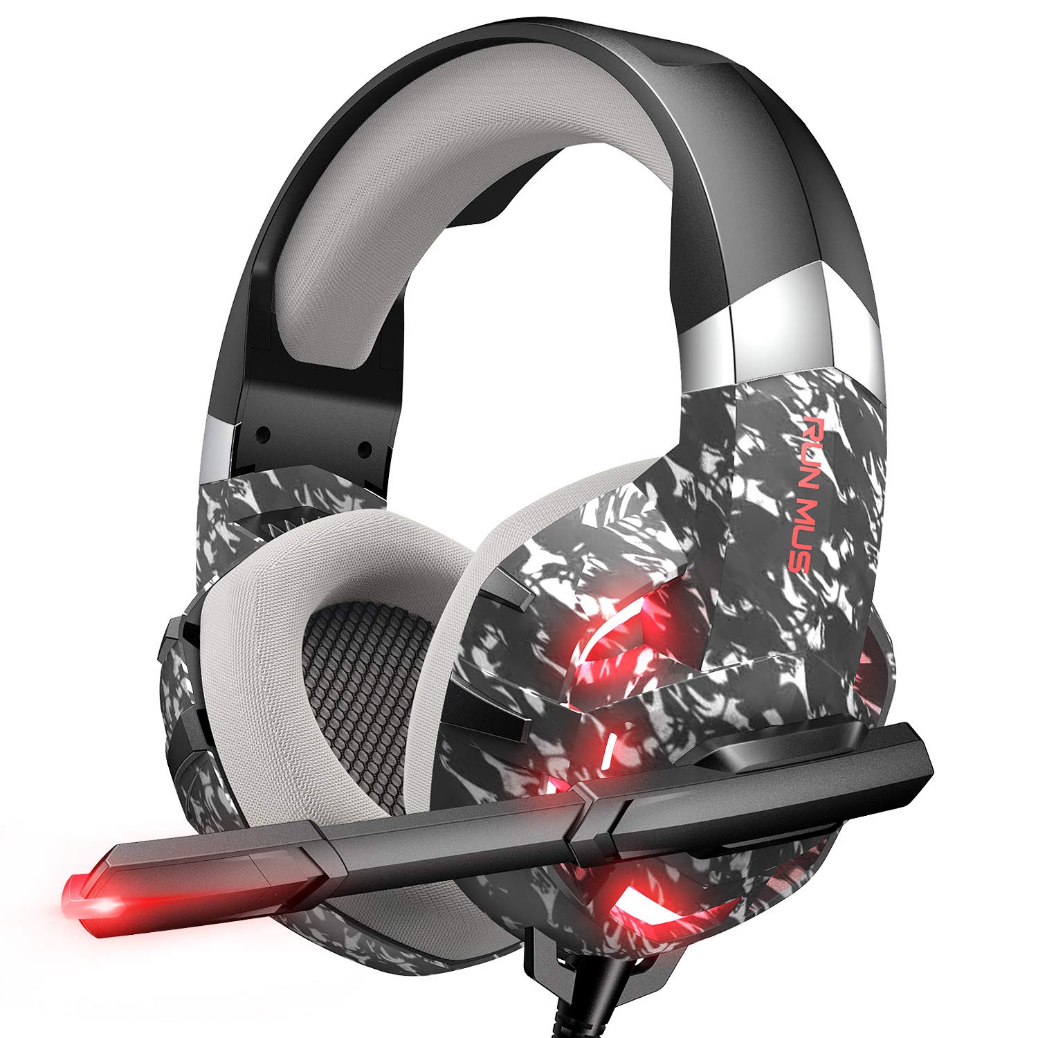 Ps4 Headset With Noise Canceling Mic Led Light Xbox One Controller Camouflage Ps4 Compatible With Pc Runmus Gaming Headset Xbox One Headset With 7 1 Surround Sound Stereo Electronics Headsets Rayvoltbike Com