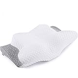 Misiki Memory Foam Pillow Orthopedic Pillow, Contour Pillows for Neck Pain, Cervical Support Pillow for Sleeping, Ergonomic P