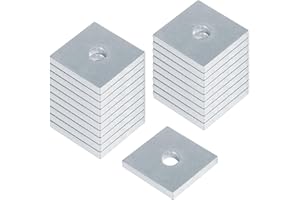 OTTFF 20 Pack Square Strut Washer Plate, 1/4" Bolt Size, Fit 1-5/8" Strut Channel, 7/32" Thick