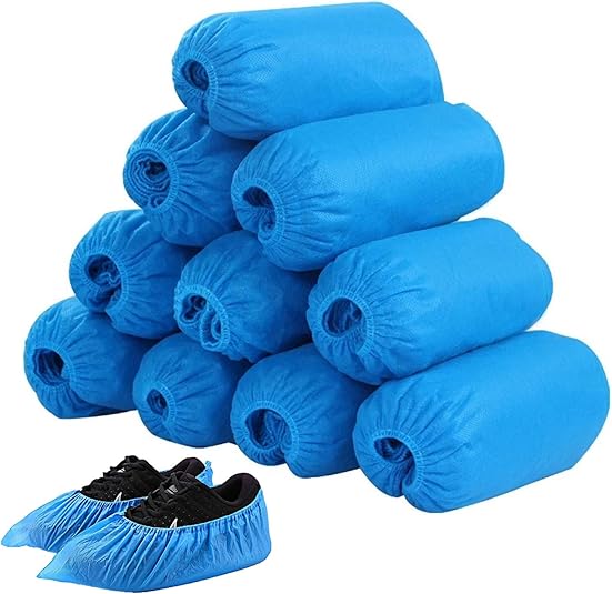 Aututer Disposable Shoe Covers 100 Pack（50 Pairs） Shoe Covers