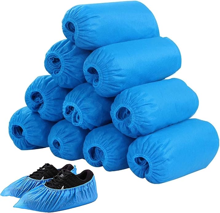Aututer Disposable Shoe Covers 100 Pack（50 Pairs） Shoe Covers