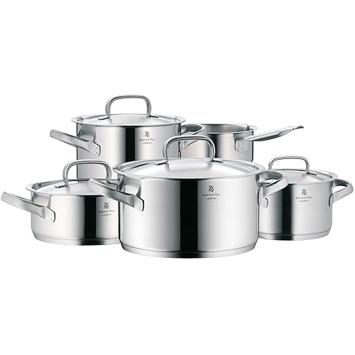 WMF Pot Set 5Piece Gourmet Plus Inside Scale Steam Vent Made in