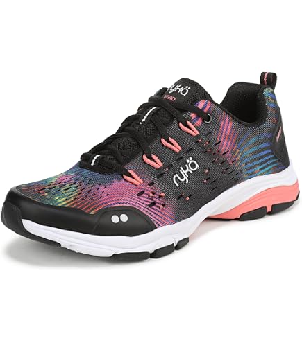 Amazon.com | Ryka Womens Never Quit Training Shoe Black/Black 5 M