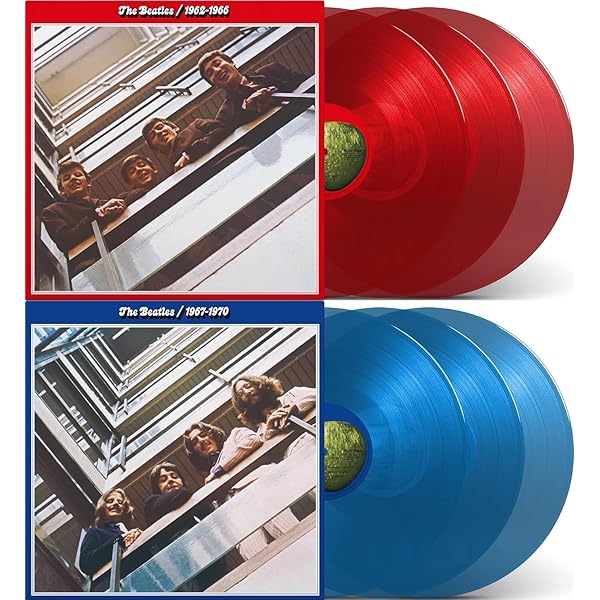 Amazon.com: Beatles 1962-1970 Red & Blue Box Set (2023 Limited
