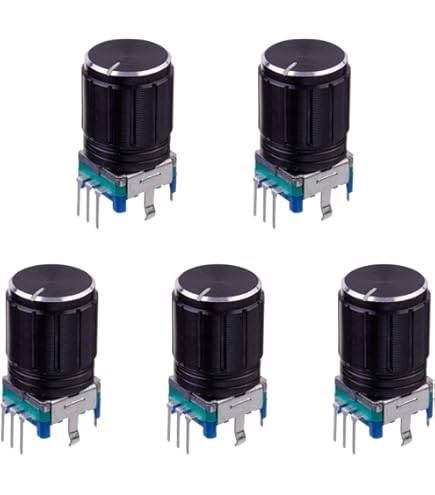 3 Encoder Rotativi 360° Con Pulsante - Albero 6mm, Per Progetti Elettronici - Foto 4