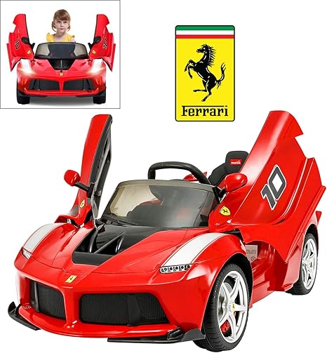 carro electrico ferrari rosa