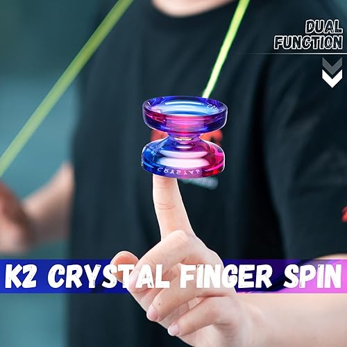 MAGICYOYO K2 Plus Crystal Responsive Yoyo,Dual Purpose Yo-Yo with