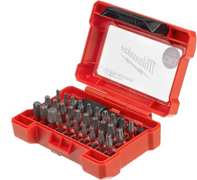 Milwaukee Shockwave 32 Piece Torx Bit Set Red