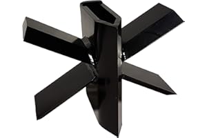 RuggedMade 6-Way Log Splitter Wedge, Steel Six Way Wood Splitting Blade