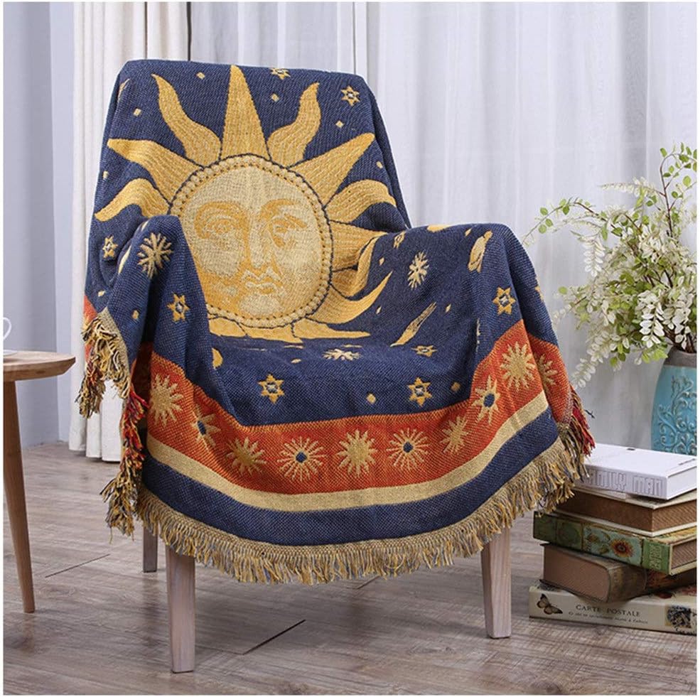 Zengqhui Sofa Blankets Cotton Woven Throw Blanket Sofa Towel Cotton