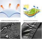 RunSnail Waterproof Motorcycle Cover XL 96.5 in 210D Oxford 50 in Tall view 3