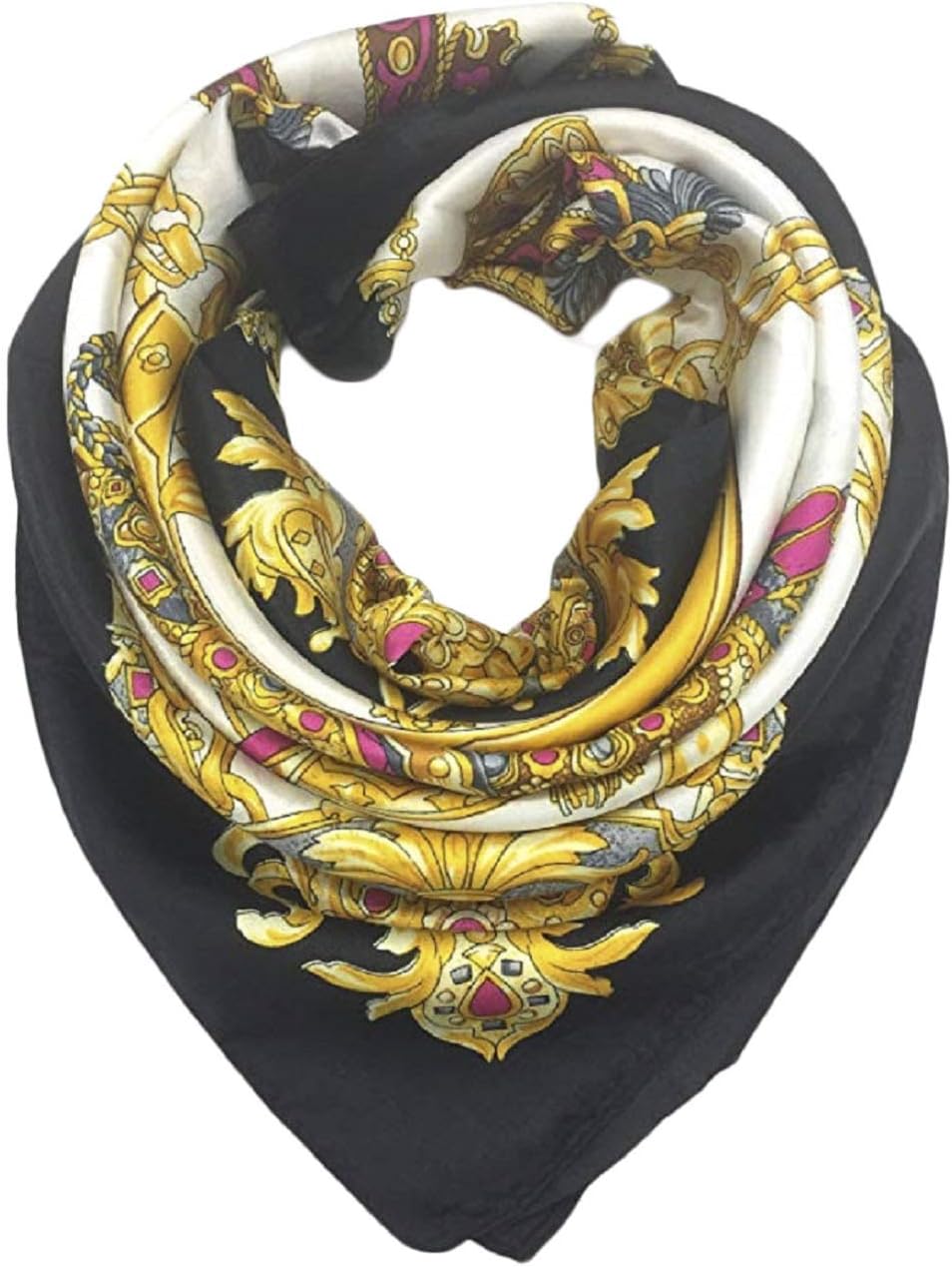 Silk Scarf Women's Print Fashion Pattern Large Square Satin Headscarf
