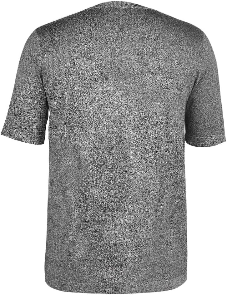 Cut Resistant Clothing Cut-proof Clothes Stab Proof T-shirt Safety Protection Round Neck Safety Top Level 5 Protective T-shirt for Workers in Metal Manufacturing Wood Processing Glass Cutting(L) - - 