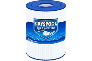 Cryspool® 08020 Filter Compatible with Watkins 31114, Hot Spot Spa Filter, C-8465, FC-3960, 71827, 71828, Watkins 65 Sq. Ft Spa Filter Cartridge, 1 Pack