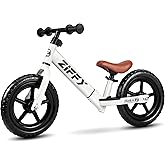 ZIFFY JOVA 12 Inch Balance Bike for 2-5 Years Old, No-Pedal Kids Balance Bike Toy, Lightweight Steel Frame, Sporty Outdoor Gift for Boys &amp; Girls