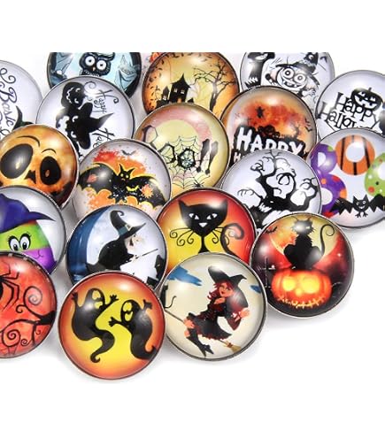 Charms Boutons-pression Pour Bijoux Interchangeables - Lot De 20, 18/20 Mm - Compatible Système Ginger