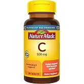 Nature Made Vitamin C 500 mg Tablets for Daily Immune Support, 100 Count | Adult Vitamin C Tablets for Immune Support and Ant