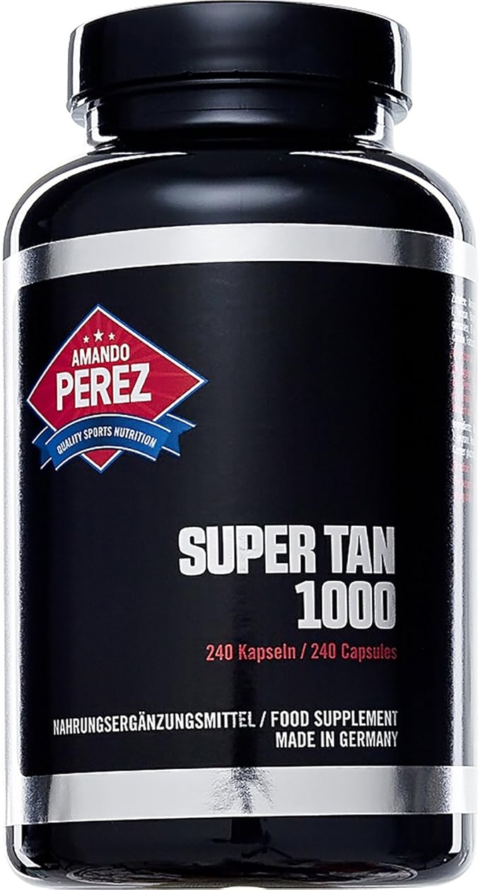 Super Tan 1000 Tanning Product 240 Capsules Vitamin A Beta