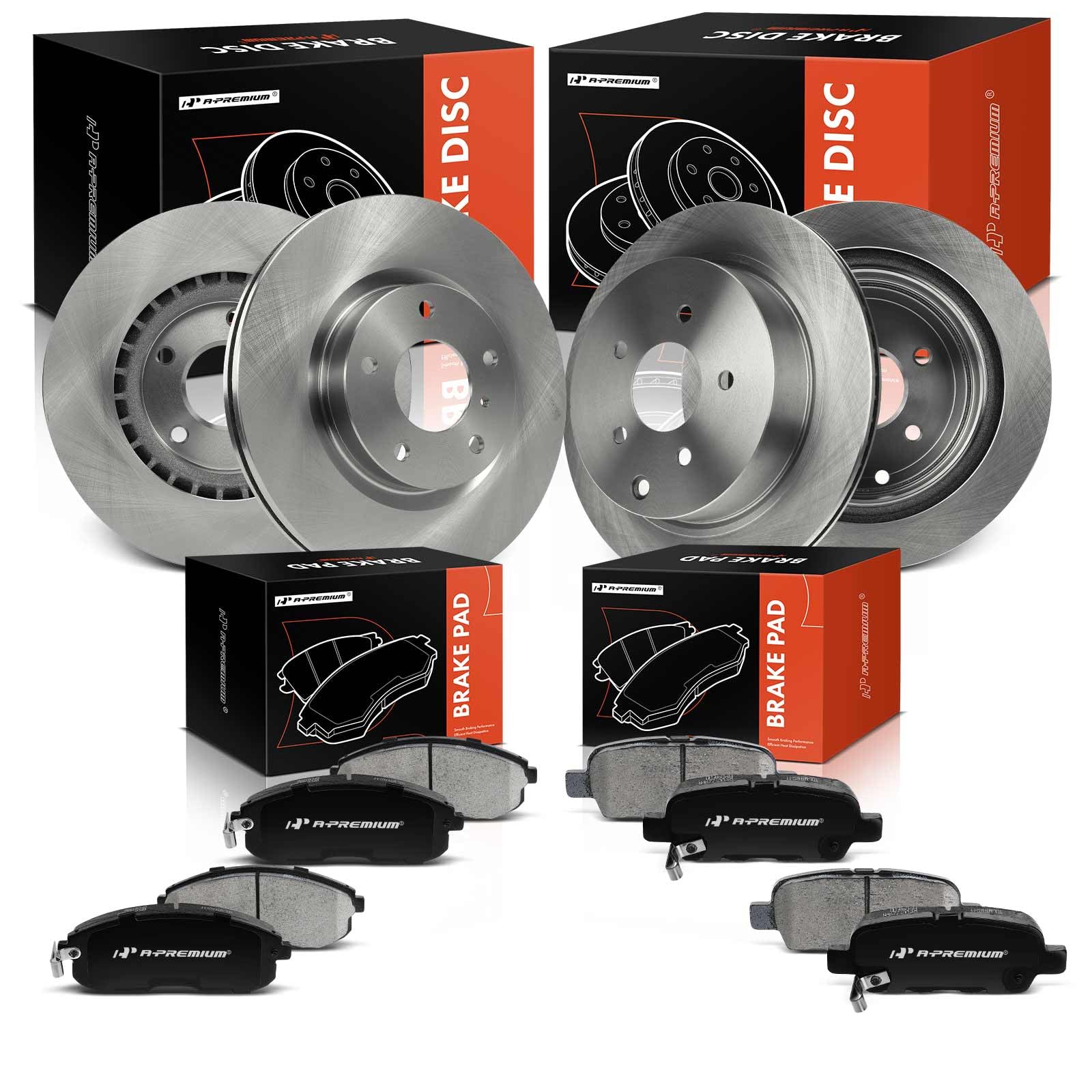 Photo 1 of **used missing parts*****A-Premium Front and Rear Vented Disc Brake Rotors Compatible with Select Chevy and GMC Models - Silverado 1500, Suburban 1500, Tahoe, Sierra 1500, Yukon, Yukon XL 1500, Astro, 