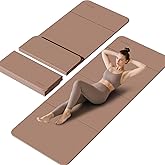 PAIDU Foldable Yoga Mat - 10mm Extra Thick, 75"26" Non-Slip Exercise Fitness Mat | SGS Eco-Certified, Portable for Yoga/Pilates/Studio/Home Workout