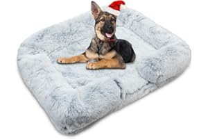 SNUGGLESINTO Dogs/Cats Curved Sofa Style Bed,Orthopedic Memory Foam Dog Bed,Removable Easy-Clean Bed Cover,Perfect for Small,Medium,Large Pest(XXL,Elegant Grey)