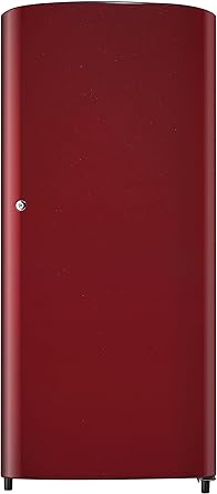 Samsung 192 L 1 Star Direct Cool Single Door Refrigerator(RR19H10C3RH/TL, Red)