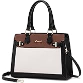 LOVEVOOK Purses and Handbags for Women, Tote Shoulder Bag Satchel Black Purse and PU Leather Top Handle for ladies